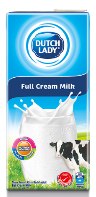 Dutch Lady Full Cream Milk 12 Tetra x 1L